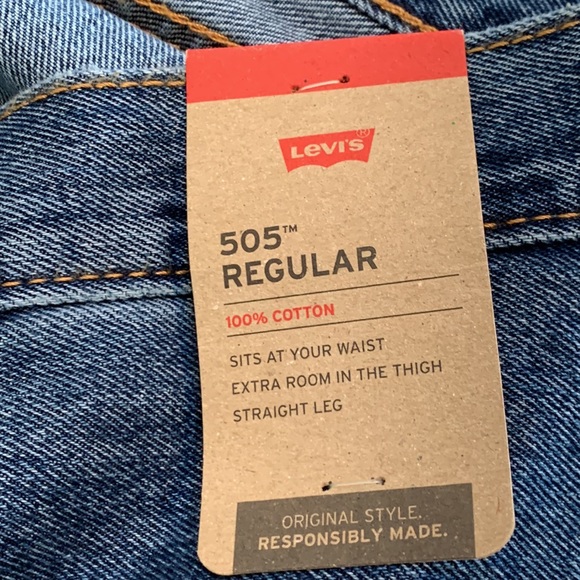 Levi’s Stone Wash 505 Regular 38 x 30 NEW! - Picture 8 of 8